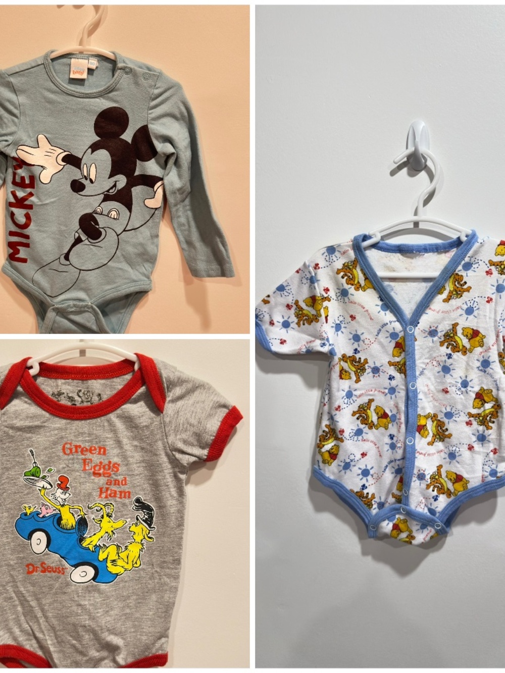 Character onesies for 9 months